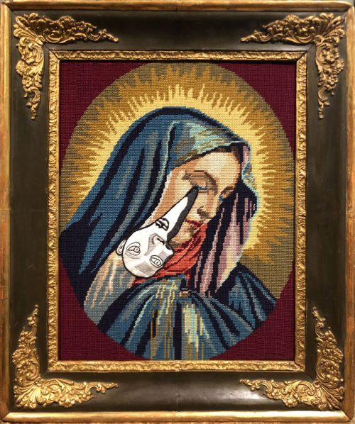 Madonna piangente con lacrima cubista
