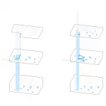 Planimetria sistema di collegamento verticale diagrammi assonometrici